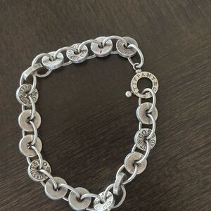 Tiffany & Co. Silver Disc Link Bracelet - Polished Silver